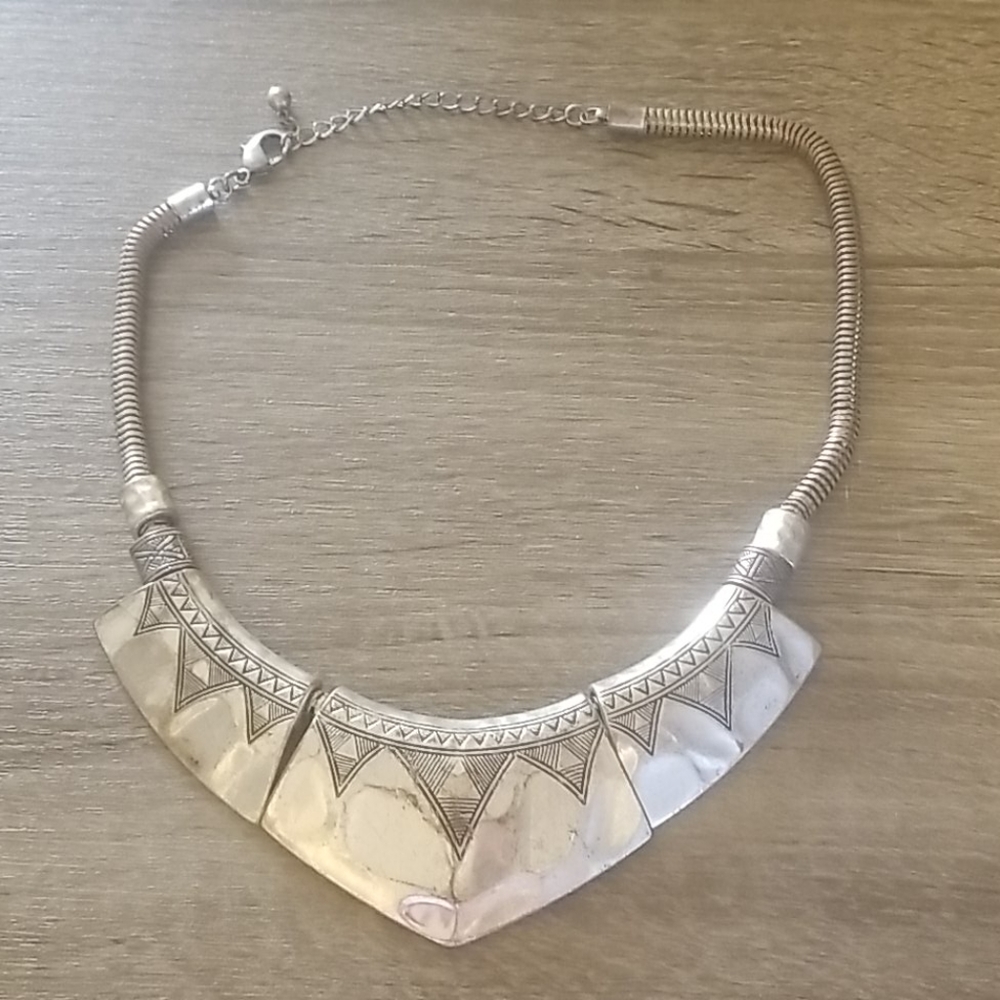 Warrior Woman bib necklace